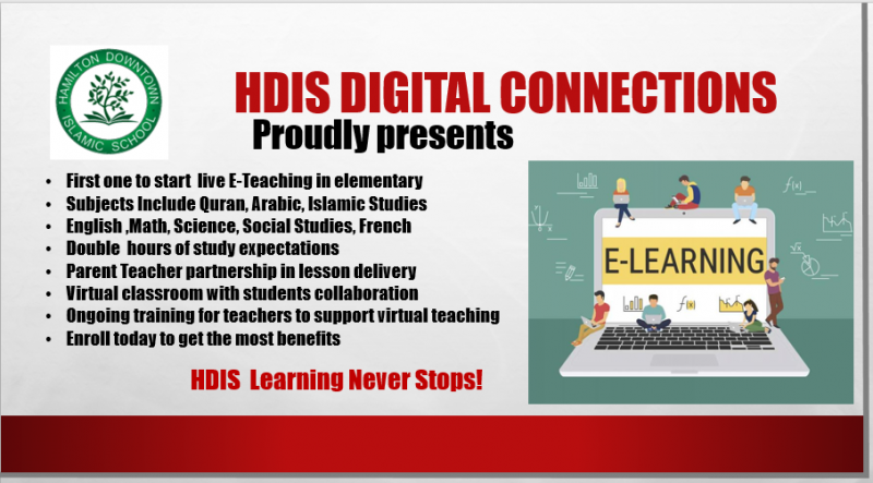 HDIS DIGITAL CONNECTIONS Hamilton Downtown Islamic School